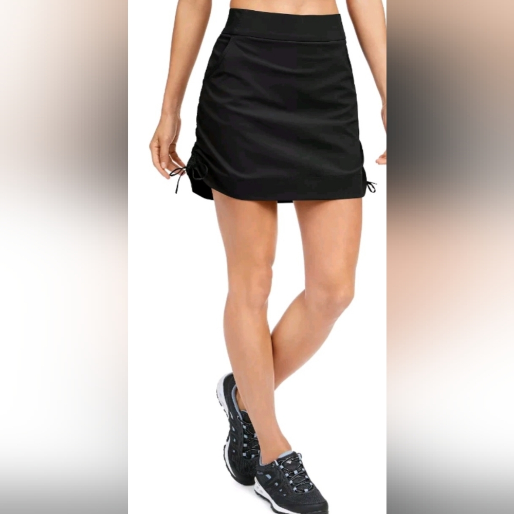 2 Skort Bundle Casual Columbia Black and Blue/Grey Both NWT Size L